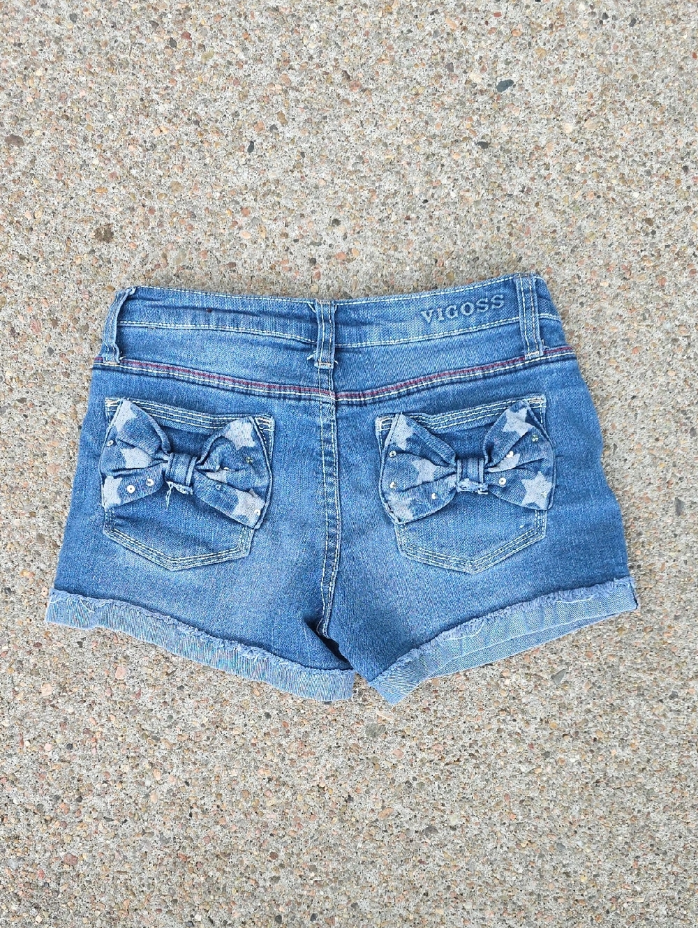 Vigoss The Jagger Bow Pocket Patriotic 4th Of July Flag Shorts Size 12
